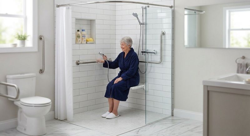 Elderly Shower Installation in Framingham, MA