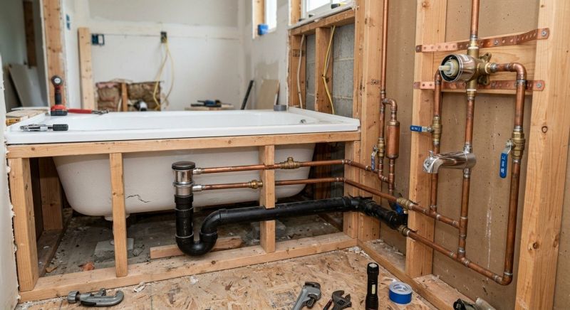 Large Bathtub Installation in Danbury, CT